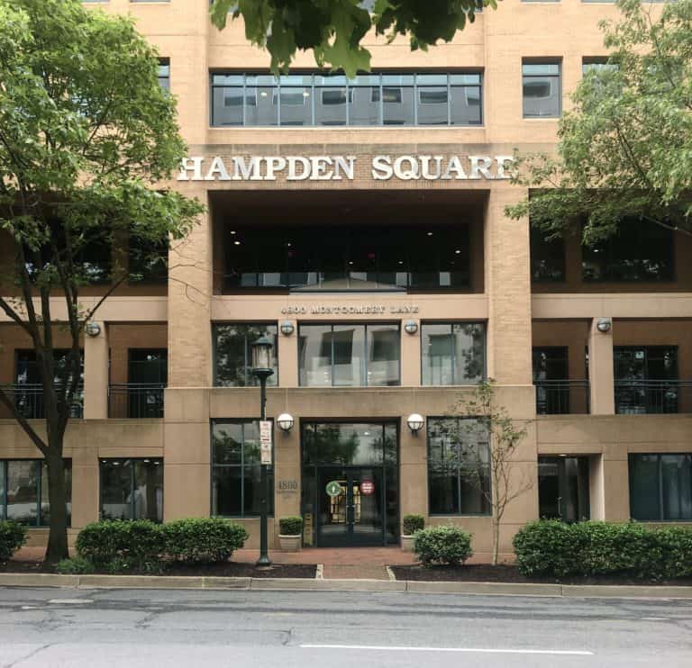 Hampden Square building — LaserDerm Montgomery Lane entrance